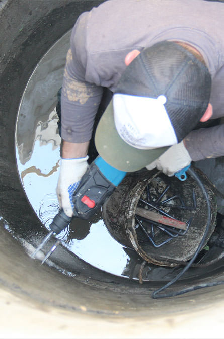 Как мы выполняем ремонт колодцев в Ступинском районе
